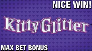 ???? Kitty Glitter ???? Casino Slot Machine Max Bet Bonus Win!