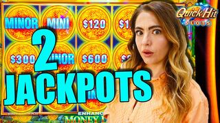 I QUADRUPLED My MONEY w/ 2 JACKPOTS!!