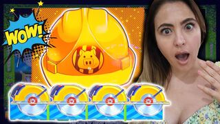 2 JACKPOTS ???? 4 Bonus Games ???? On The New Huff N' Puff Slot Machine