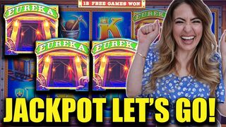 You Finally Bet Up & Win 12 Free Games JACKPOT On Eureka Blast In Vegas ????