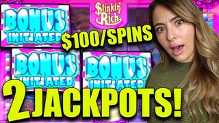 $100/SPINS on $tinkin' Rich & I Win 2 JACKPOTS! ????????