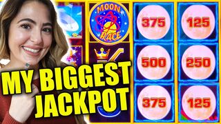 FINALLY WON a HUGE JACKPOT on Lightning Link Moon Race!