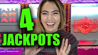 4 Jackpots on Double Top Dollar Slot & Pharaohs Fortune!????????