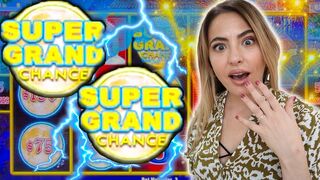 INSANE!! 2 SUPER GRAND JACKPOT CHANCE HANDPAYs on Dollar Storm!!