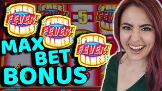 FINALLY!! MAX BET Bonus on Quick Hit Fever at Cosmo Las Vegas!