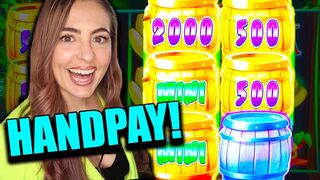 JACKPOT HANDPAY on That's Bananas High Limit Slot Machine in Vegas