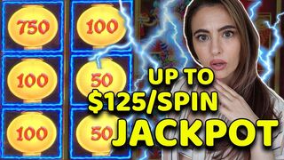 JACKPOT on LIGHTNING LINK up to $125 a spin IN LAS VEGAS!