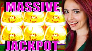 MASSIVE JACKPOT on Huff n Puff! Up to $250/BET!