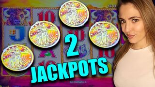 2 AWESOME JACKPOTS on BUFFALO GOLD Collection in Las Vegas!