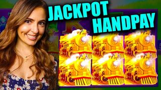 FINALLY! JACKPOT HANDPAY on All Aboard Piggy Pennies!
