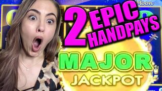 RECORD BROKEN!! 2 EPIC HANDPAY JACKPOTS on Dragon Link Autumn Moon!
