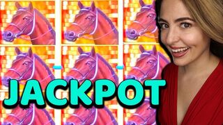 Horses! $50/BETS! & a HANDPAY JACKPOT on Lightning Link!
