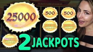MEGA BALL DROPPED! 2 HANDPAY JACKPOTS on Dragon Link!
