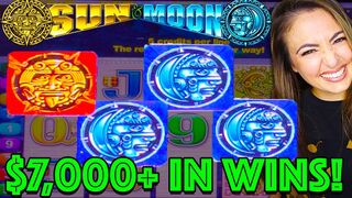 55 FREE GAMES = 2 JACKPOT HANDPAYS ON ????SUN & MOON????GAME