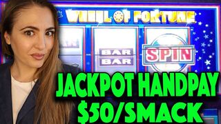 Wheel Of Fortune HANDPAY JACKPOT at $50/Smack!