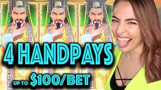 ????4 HANDPAY JACKPOTS???? on NEW Dragon Link Golden Century at Hard Rock Tampa!