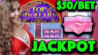 AMAZING COMEBACK! HANDPAY JACKPOT on $50/SPIN Top Dollar Slot Machine in Tampa!