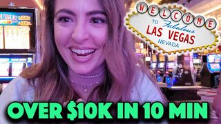 LUCKIEST Las Vegas Morning! MASSIVE HANDPAY JACKPOT Back to Back on Lightning Link!